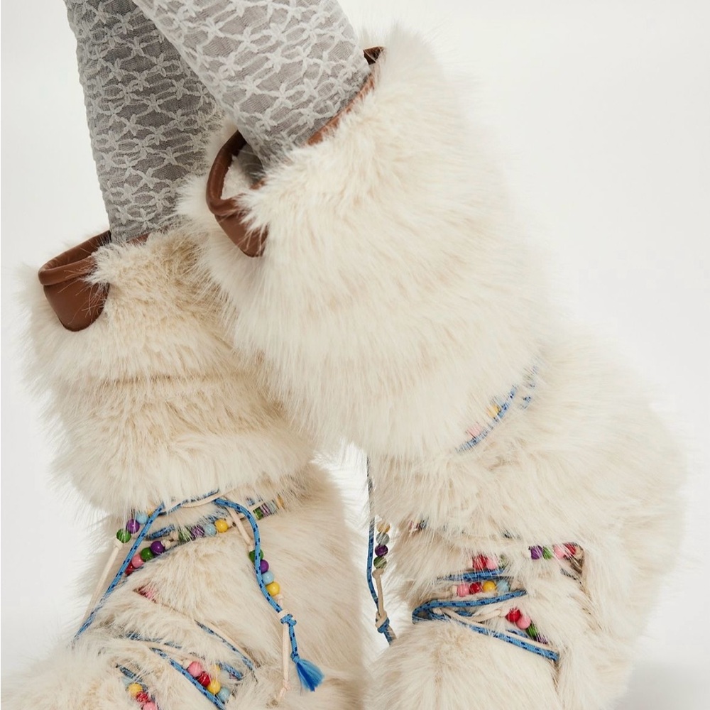 Free People Apres All Day Beaded Boots (with hidden platform heel) - Picture 2 of 11